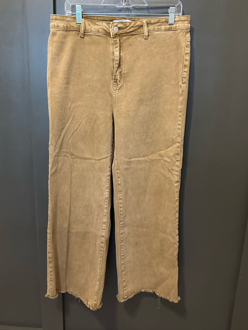 Zenana Outfitters Khaki Wide-Leg Pants